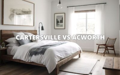 Is living in Acworth better than Cartersville ?